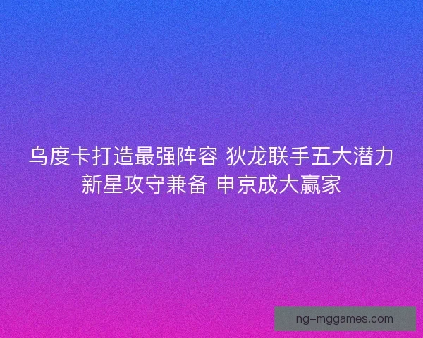 乌度卡打造最强阵容 狄龙联手五大潜力新星攻守兼备 申京成大赢家 乌度卡打造最强阵容 狄龙联手五大潜力新星攻守兼备 申京成大赢家